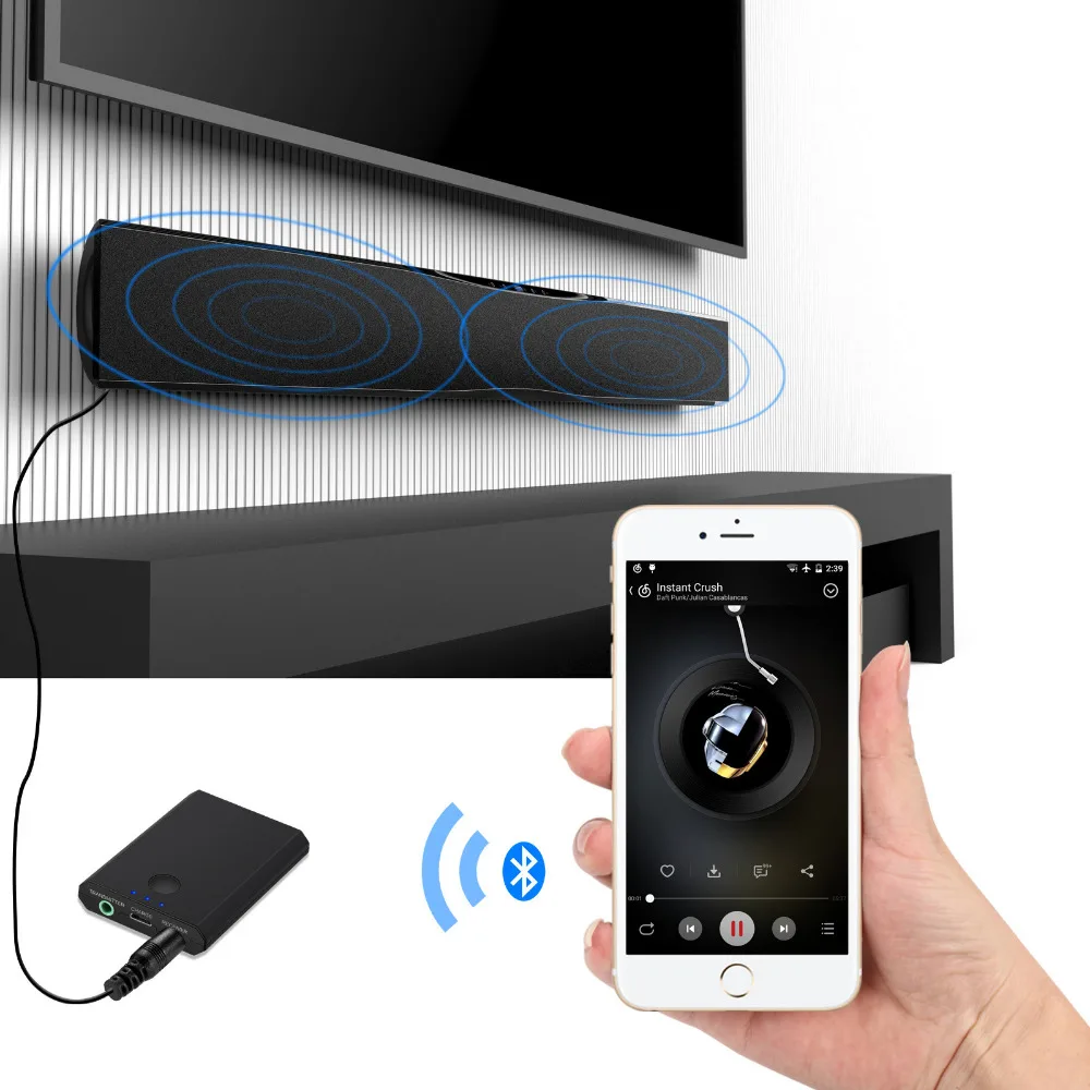 Беспроводной Bluetooth 2в1 стерео приемник передатчик аудио рецептор беспроводной