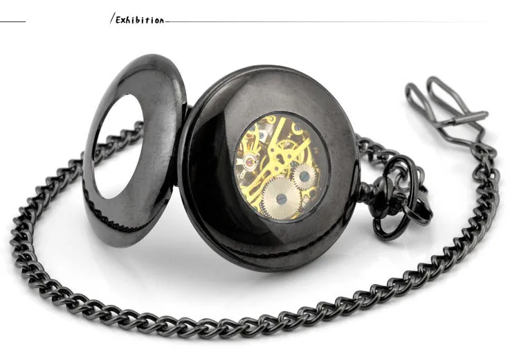 Часы-скелетоны Мужские механические антикварные карманные деловые с