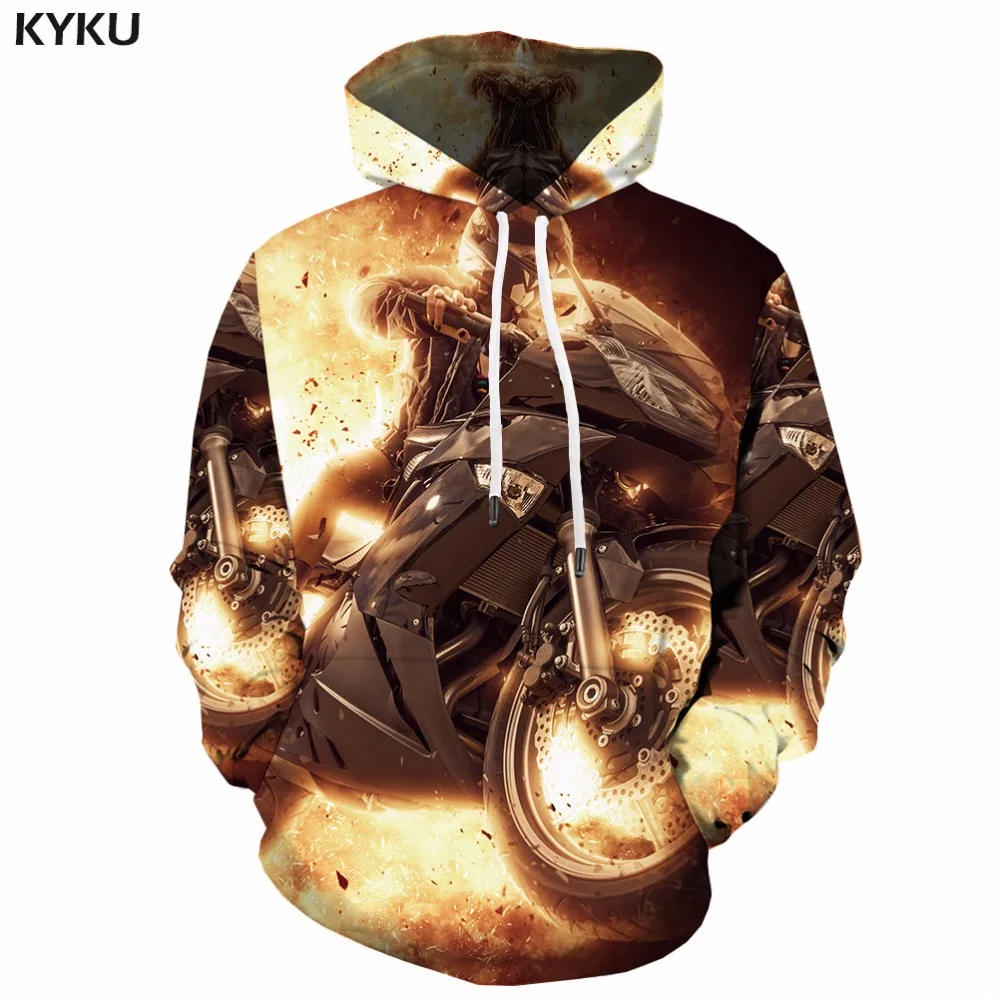 KYKU Eagle Hoodie Men Streetwear 3D Hoodies Anime 3d Printed Sweatshirt Hooded Animal Mens Clothing Casual Sweatshirts Man New