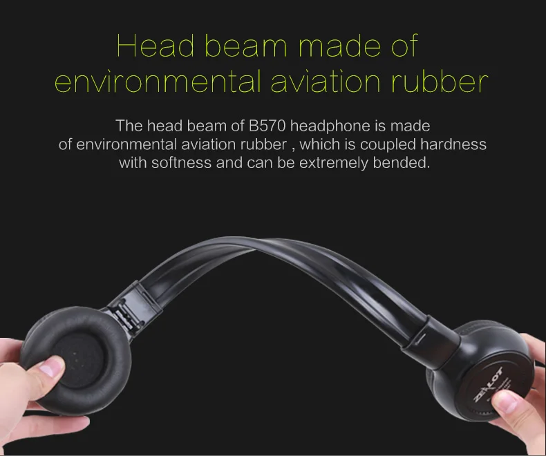Zealot B570 наушники с ЖК экраном Bluetooth складные Hifi стерео Беспроводная гарнитура fm