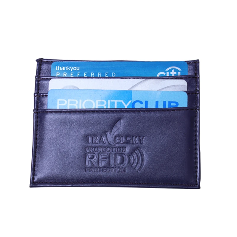 RFID держатель для карт из искусственной кожи в 3 отделения кредитных и монет