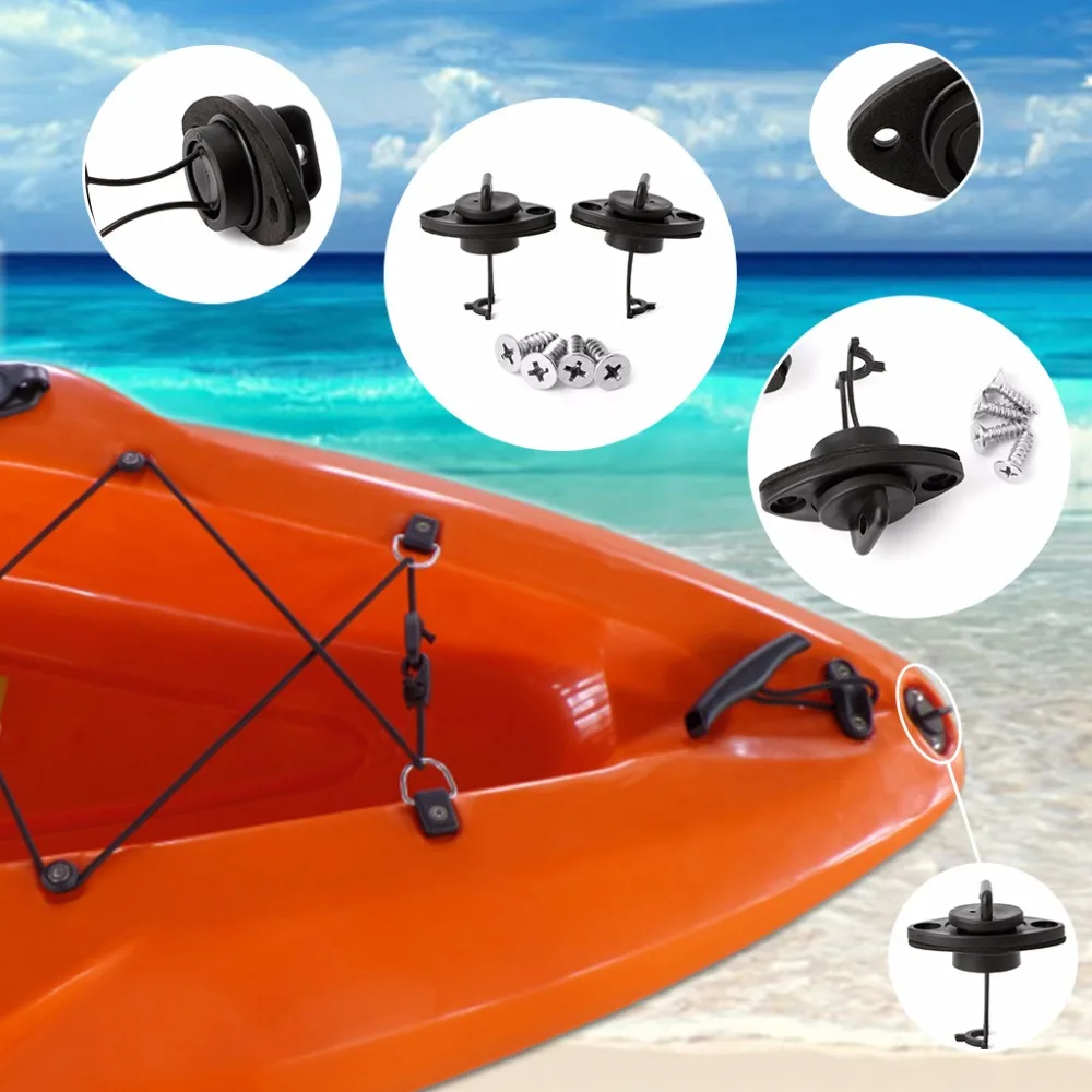 2 шт. универсальные сливные пробки с 4 винтами для шлюпки байдарки лодки|drain plug