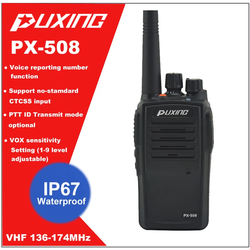Водонепроницаемая Пыленепроницаемая рация IP67 Портативная радиостанция VHF 136 174