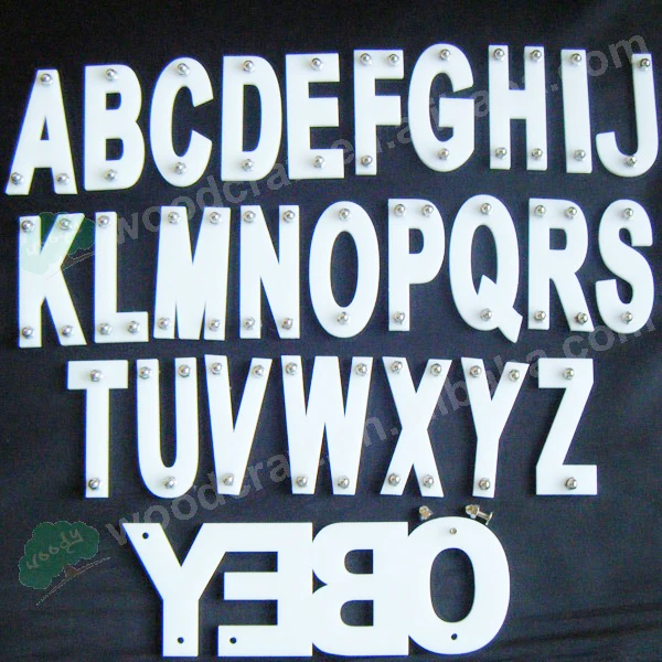 6 шт./лот оптовая продажа акриловые буквы специальные цифры с винтами для