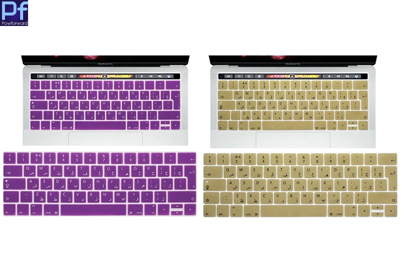 

Euro EU/UK Arabic English Language Keyboard Protector Cover Silicone Skin for New MacBook Pro 13 Inch A1706 A1707 TouchBar