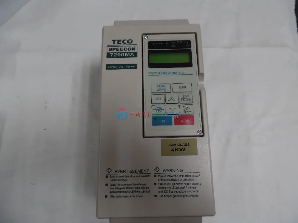 Инвертор двигателя переменного тока TECO серия 7200MA 380V 5.4HP JNTMBGBB0005AZ OM 4000 Вт 3 фазы 380 ~