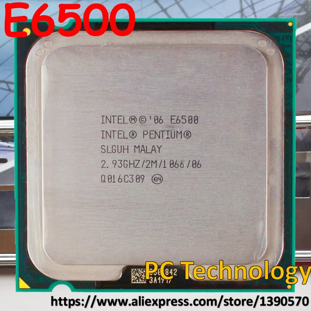 Оригинальный двухъядерный процессор Intel Pentium E6500 (2 93 ГГц 2 м 1066 МГц 775pin 45 нм