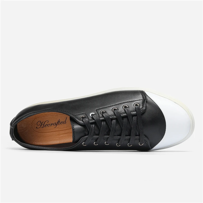 Мужские кожаные кроссовки большие размеры Дизайнерские повседневные из спилка #