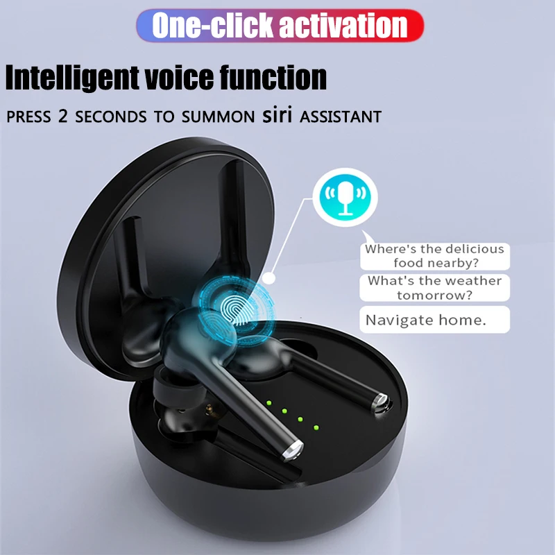 Bluetooth наушники TW40 TWS стерео беспроводные бас объемный двойной микрофон Smart touch 2019new