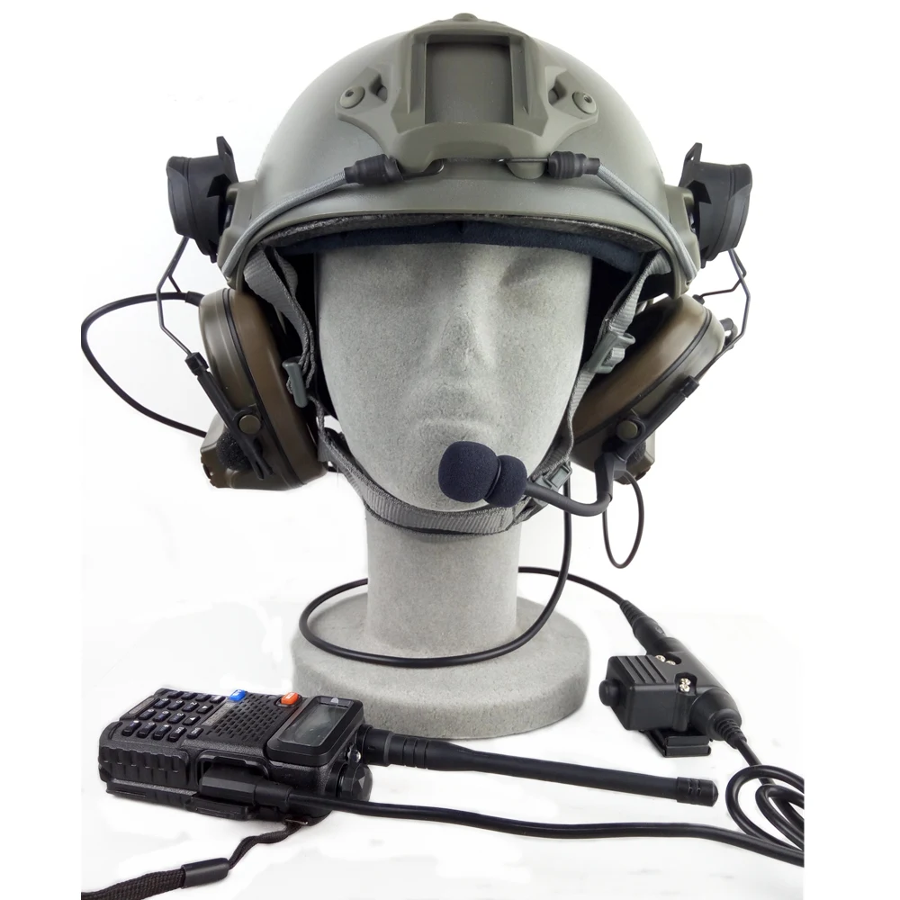Z тактическая гарнитура наушники с U94 PTT Kenwood 2 Way Pin Comtac II Шум Снижение иди и болтай