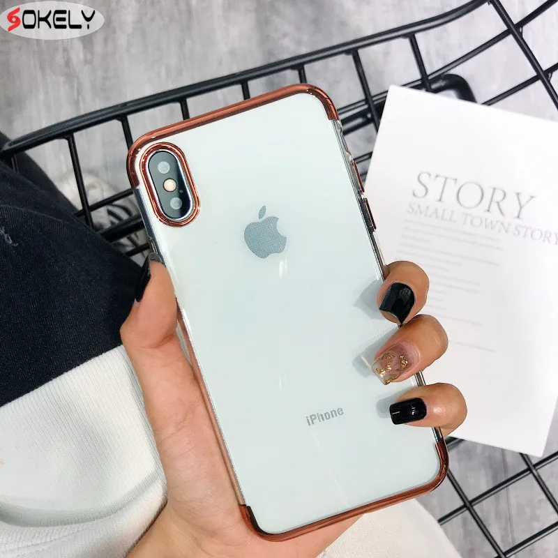 SOKELY Three-in-one plating TPU Case For iphone 7 Phone Cases 6 6S 8 Plus X |