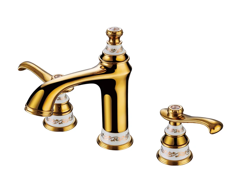 Bathroom Basin Faucet Brass &amp Ceramic Sink Mixer Tap Hot Cold Crane Deck Mounted Widespread 5 colors Torneira | Обустройство дома