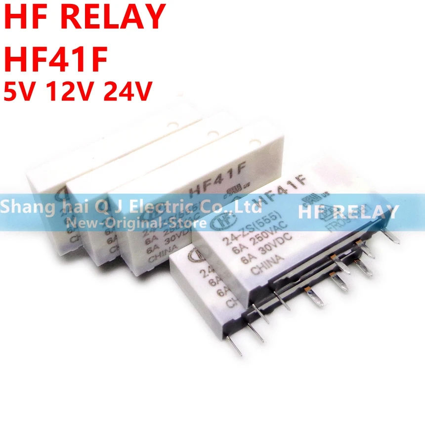 HF relay HF41F 24 ZS 12 (555) 6A 1CO 5V 12V 24V вафельное реле новое и оригинальное|Реле| |