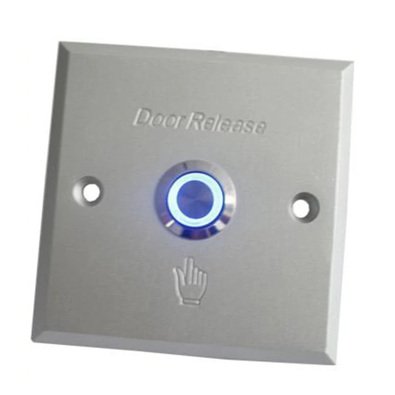 

10pcs Access control exit button door open exit switch door release exit button with LED light Aluminum door button