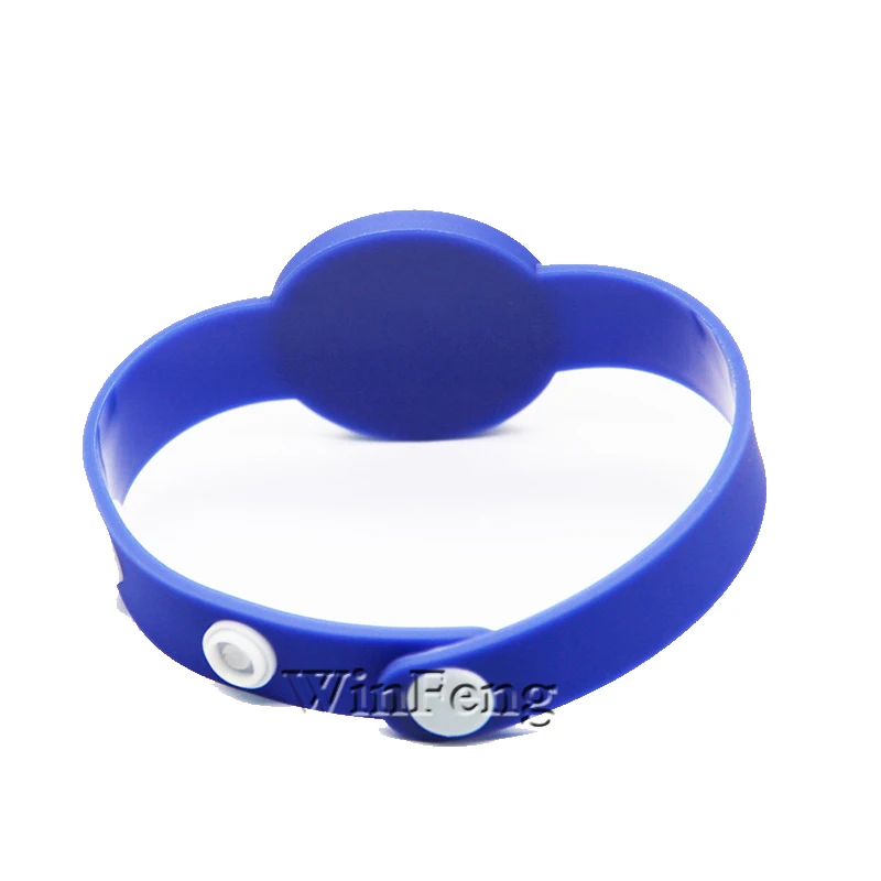 100Pcs/Lot Wholesale F08 Chip RFID Access Control Silicone Bracelets 13.56MHZ PVC Wrist Tag For Concert | Безопасность и защита