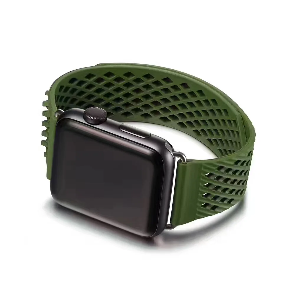 OEM резиновый ремешок для apple watch series 1 2 3 4 ремешок для iWatch 38 мм 42 мм 40 мм 44 мм sport bandseries 5