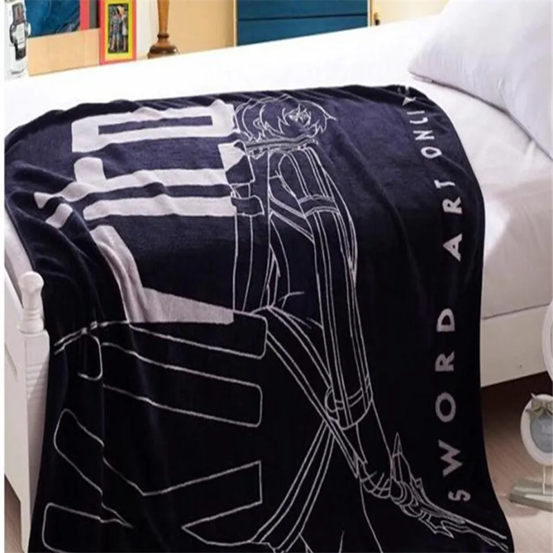 Японское аниме меч искусство онлайн одеяло/крутое дорожное одеяло из флиса
