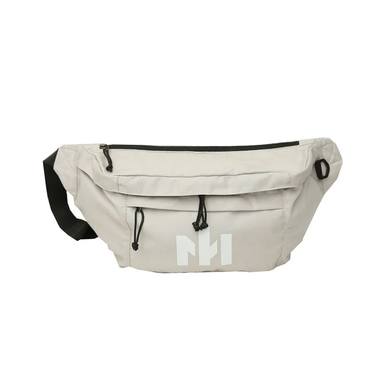 Gray Waist Packs Большая вместительная поясная сумка для хранения, Брезентовая поясная сумка для мужчин и женщин, большая поясная сумка, многофункциональные нагрудные сумки, поясные сумки с бананом - Цвет: Gray Waist Packs