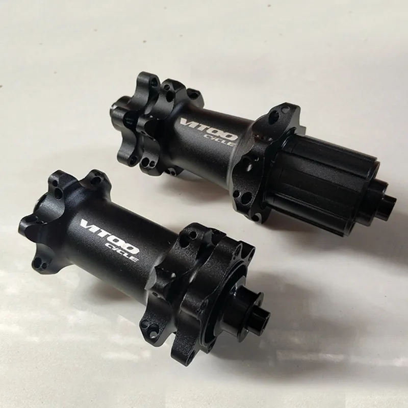 Vitoocycle герметичный подшипник MTB горный велосипед концентратор Quick Release комплект велосипед концентратор 32 отверстия дисковые тормоза 15/12 мм изменить через оси QR дальнего света - Цвет: black