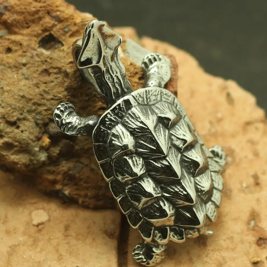 Кулон в виде черепахи крокодила из нержавеющей стали 316L | Украшения и аксессуары