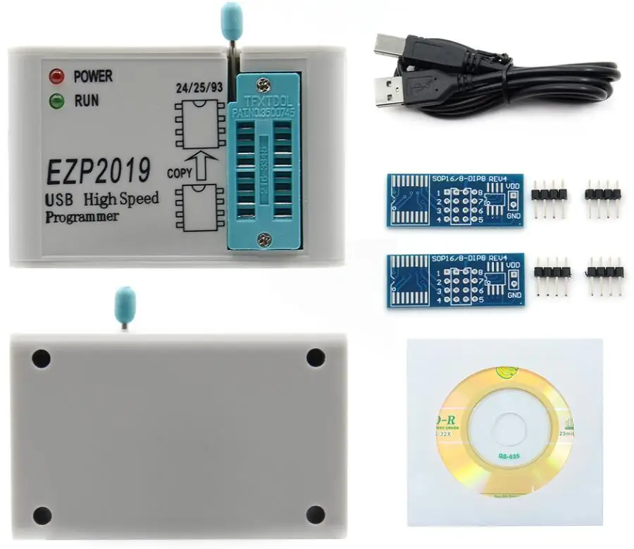 Высокоскоростной USB программатор EZP2019 SPI лучше чем EZP2013 EZP2010 2020 с поддержкой 24 25 26 93