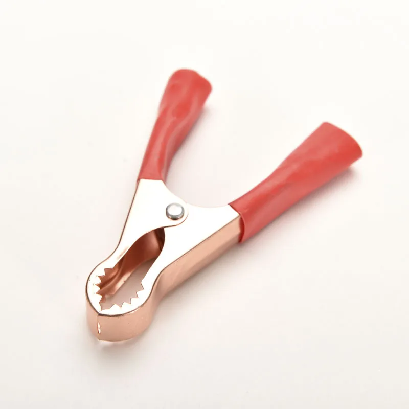 2 шт. красный + черный зажим автомобиля с формой крокодила батареи зажимы крокодил