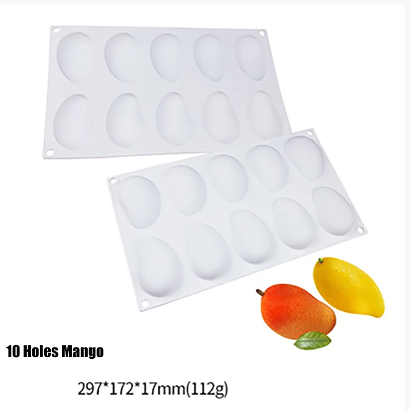 medium 6holes rabbi GODWJ Фрукты Яблоко лимон груша вишня мусс силиконовая форма для торта 3D форма для выпечки шоколадное украшение Маффин Moule печенье DIY - Цвет: medium 6holes rabbi