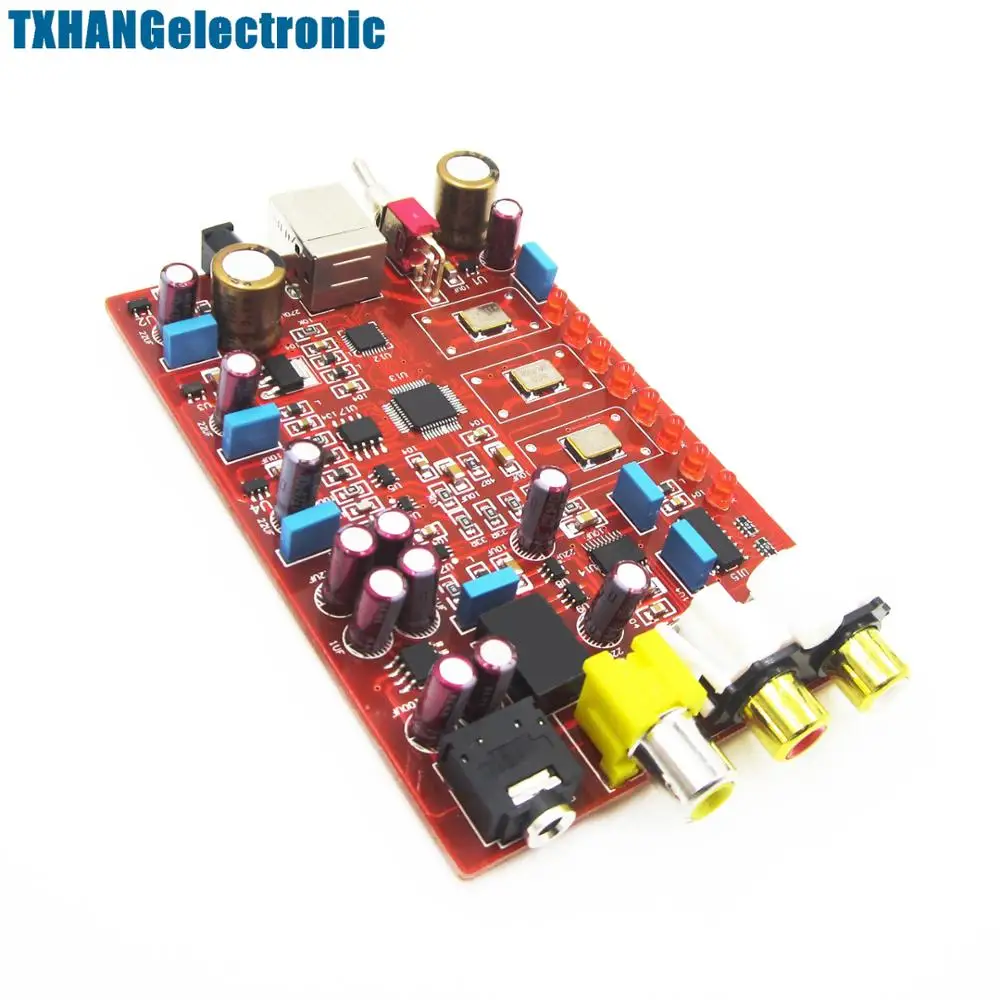 XMOS + PCM5102 TDA1308 USB декодер плата DAC 384 кГц/32 бит Новый | Электронные компоненты и