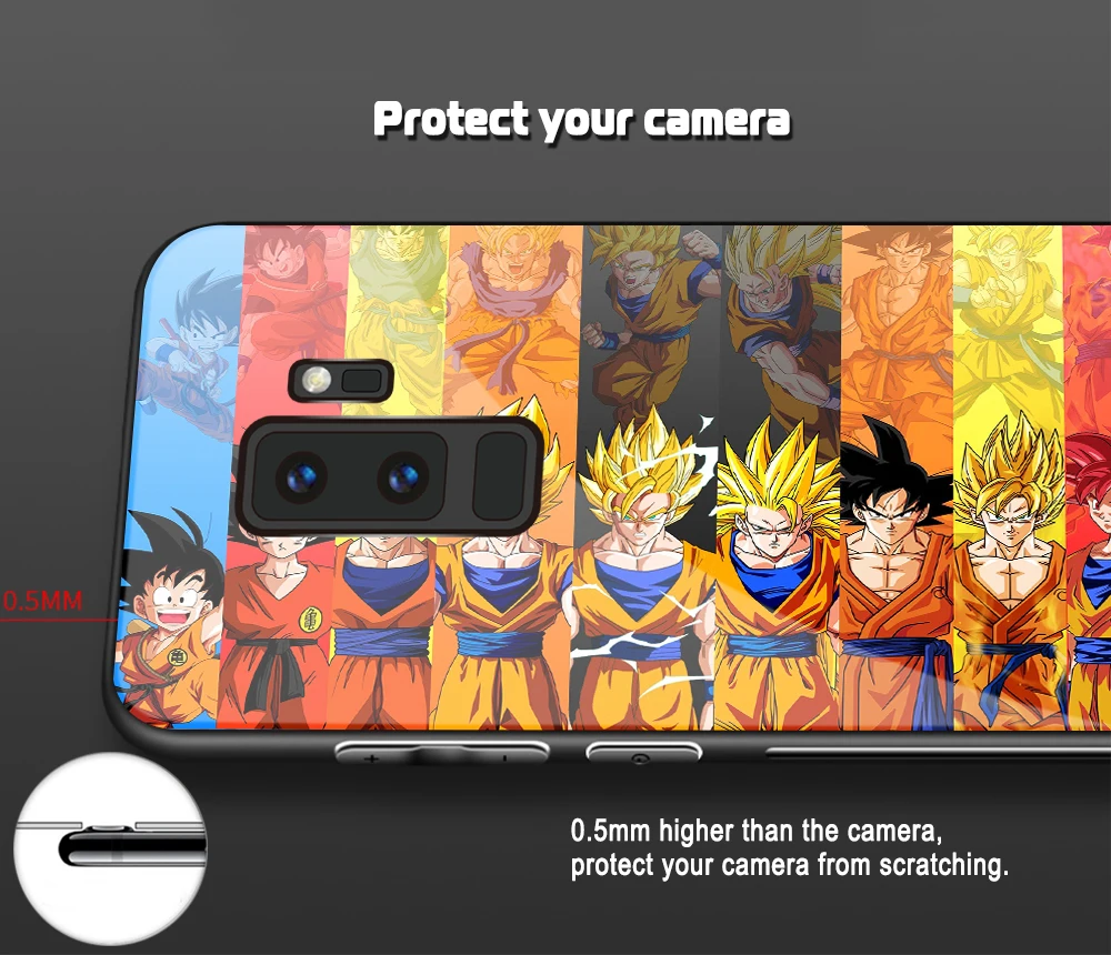 Чехол FinderCase для samsung S10, стеклянный жесткий чехол-накладка Dragon Ball Z для samsung Galaxy S8 S9 S10 Plus lite Note 8 9 10