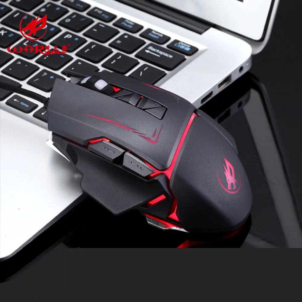 EPULA 2019 NEW Fashion Wired Mouse 7Color LED 3200 DPI 6Button Macro Definition Programming Gaming Mice EY01 | Компьютеры и офис