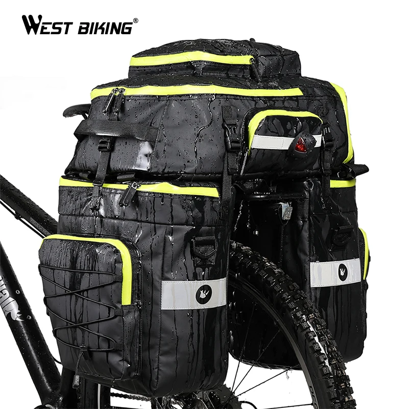 Велосипедная Сумка переноска WEST BIKING 75L для горного велосипеда задняя стойка