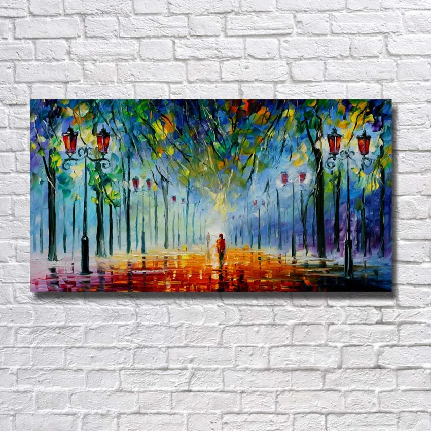 Большие размеры недорого 100% ручная роспись нож картина маслом на холсте