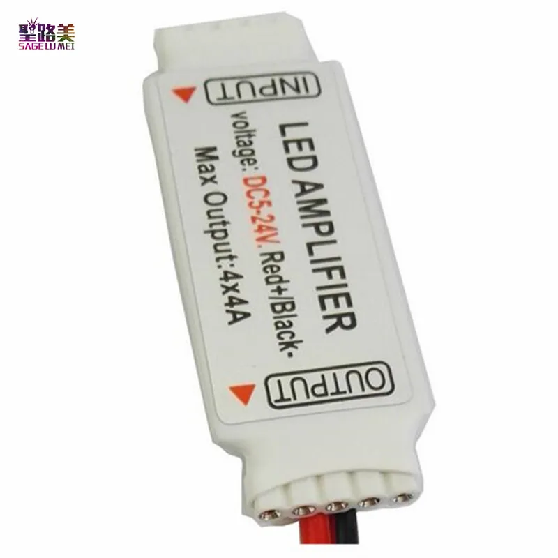 5 шт. DC5V 12 в 24 В мини светодиодный Усилитель RGBW 4A X 4 канала ультра тонкий Мини
