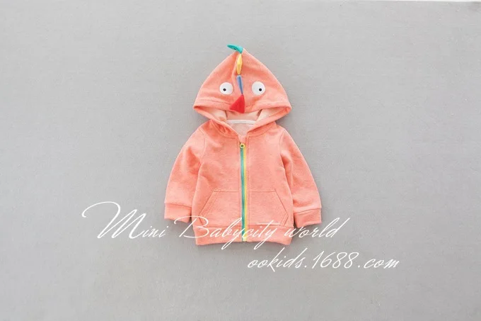 2017 новинка одежда для мальчиков животного с капюшоном на молнии карманов Костюмы