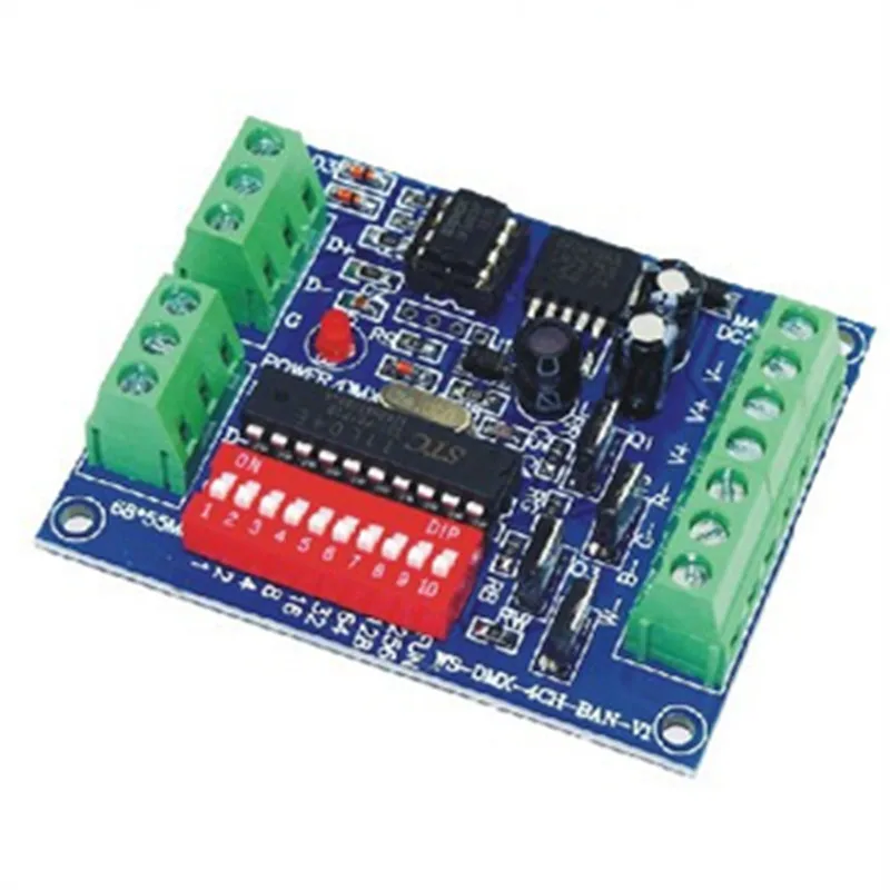 4CH RGBW DMX512 контроллер dmx 512 Диммер светодиодный LED декодер|Контролеры RGB| |