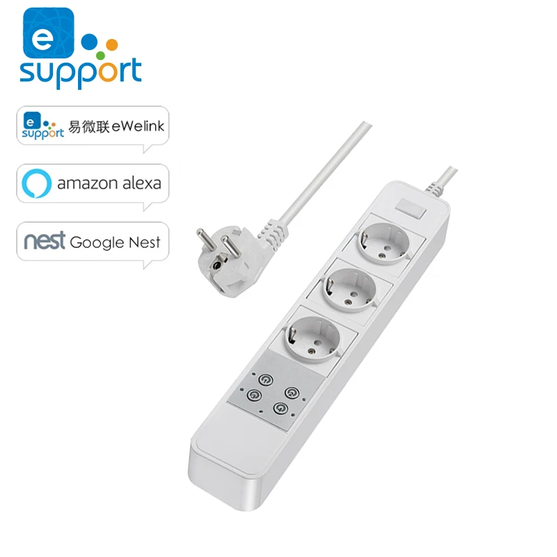 Сетевой фильтр Tuya Smart Life с поддержкой Wi Fi и таймером 10 А 90 250 В|power strip|wifi power strippower strip
