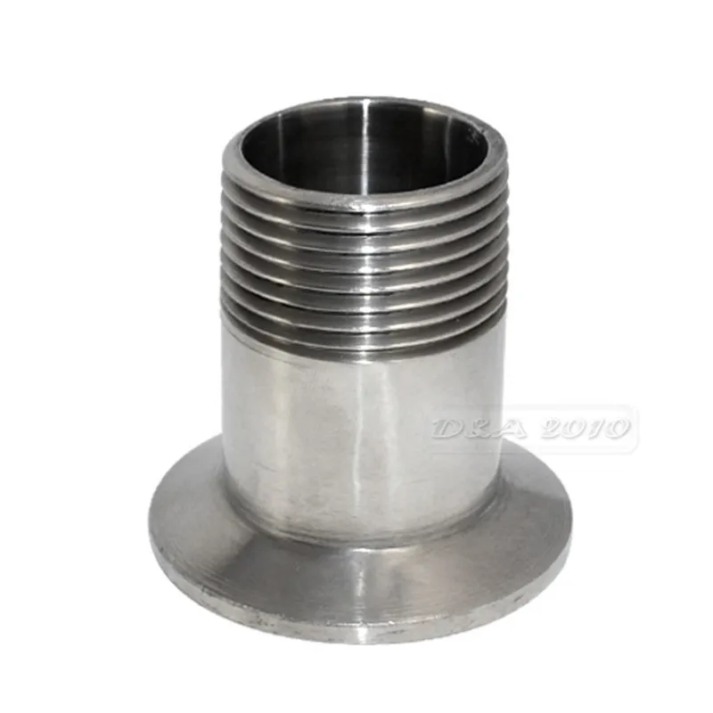 

MEGAIRON 1" DN25 Stainless Steel SS316 Sanitary Male Threaded Ferrule OD 50.5mm fit 1.5" Tri Clamp