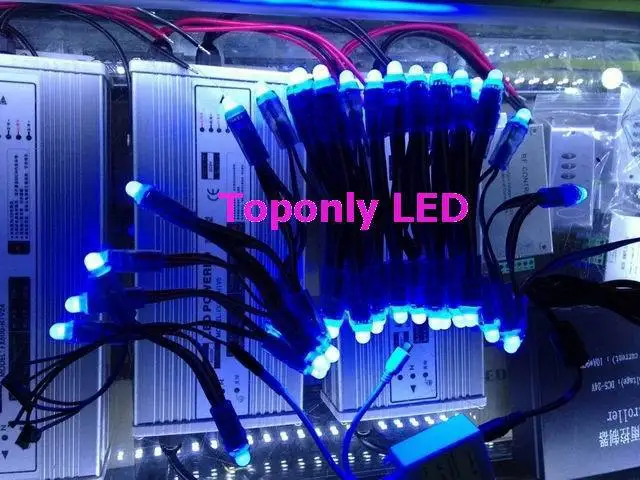 СВЕТОДИОДНАЯ Гирлянда RGB DC5v 12 мм для Рождественского украшения меняющая цвет