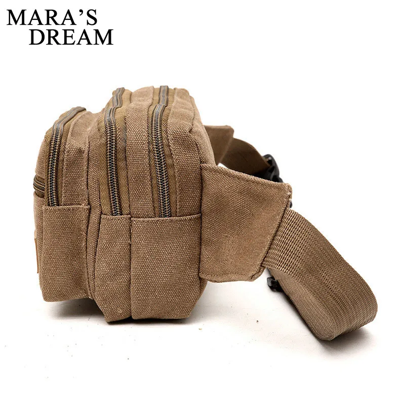 Mara's Dream High Quality Canvas Men Waist Pack Bags Casual Women Belt Bum Hip Purse Pouch Fanny Travel Mobile Phone Bag | Багаж и