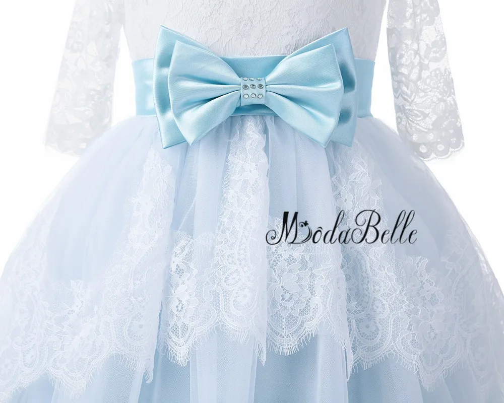 modabelle Light Blue Flower Girl Dresses With Sleeve Lace Kids Occasion Dresses Abiti Prima Comunione Bows Pageant Gowns 2018
modabelle Light Blue Flower Girl Dresses With Sleeve Lace Kids Occasion Dresses Abiti Prima Comunione Bows Pageant Gowns 2018