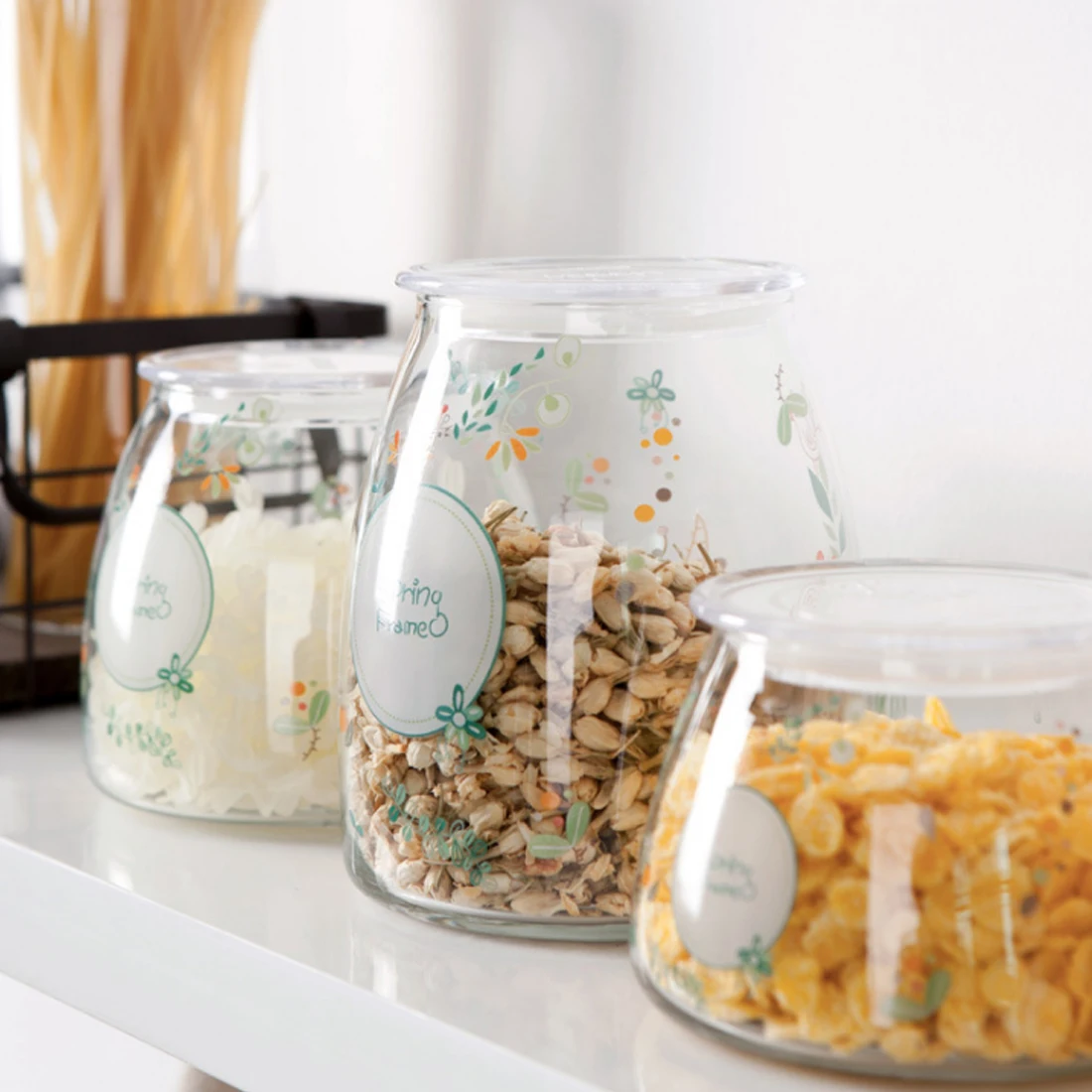 ITECHOR стеклянная герметичная банка для хранения бутылка цветочный чайник