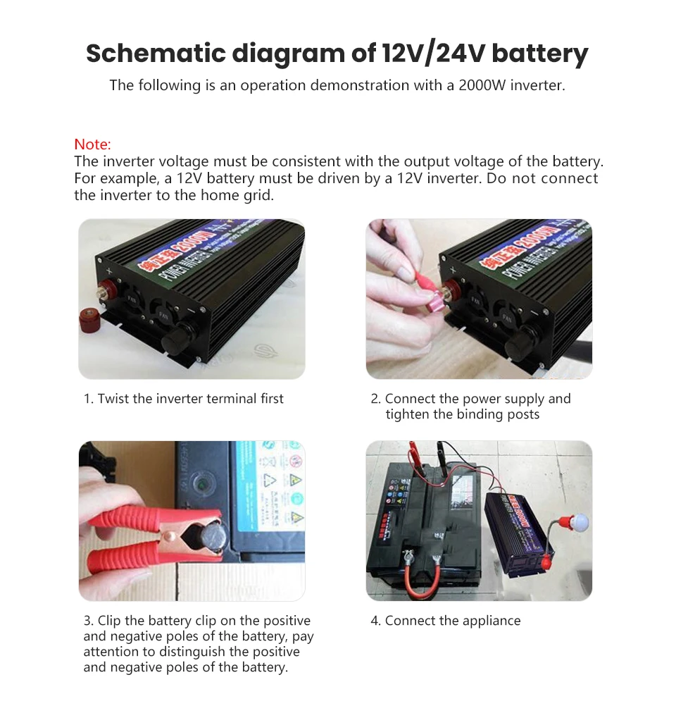1200 Вт Чистая синусоида Инвертор DC12V/24 В/48 В для AC220V 50 Гц двойной цифровой дисплей двойной USB блок питания конвертер переключатель Reca