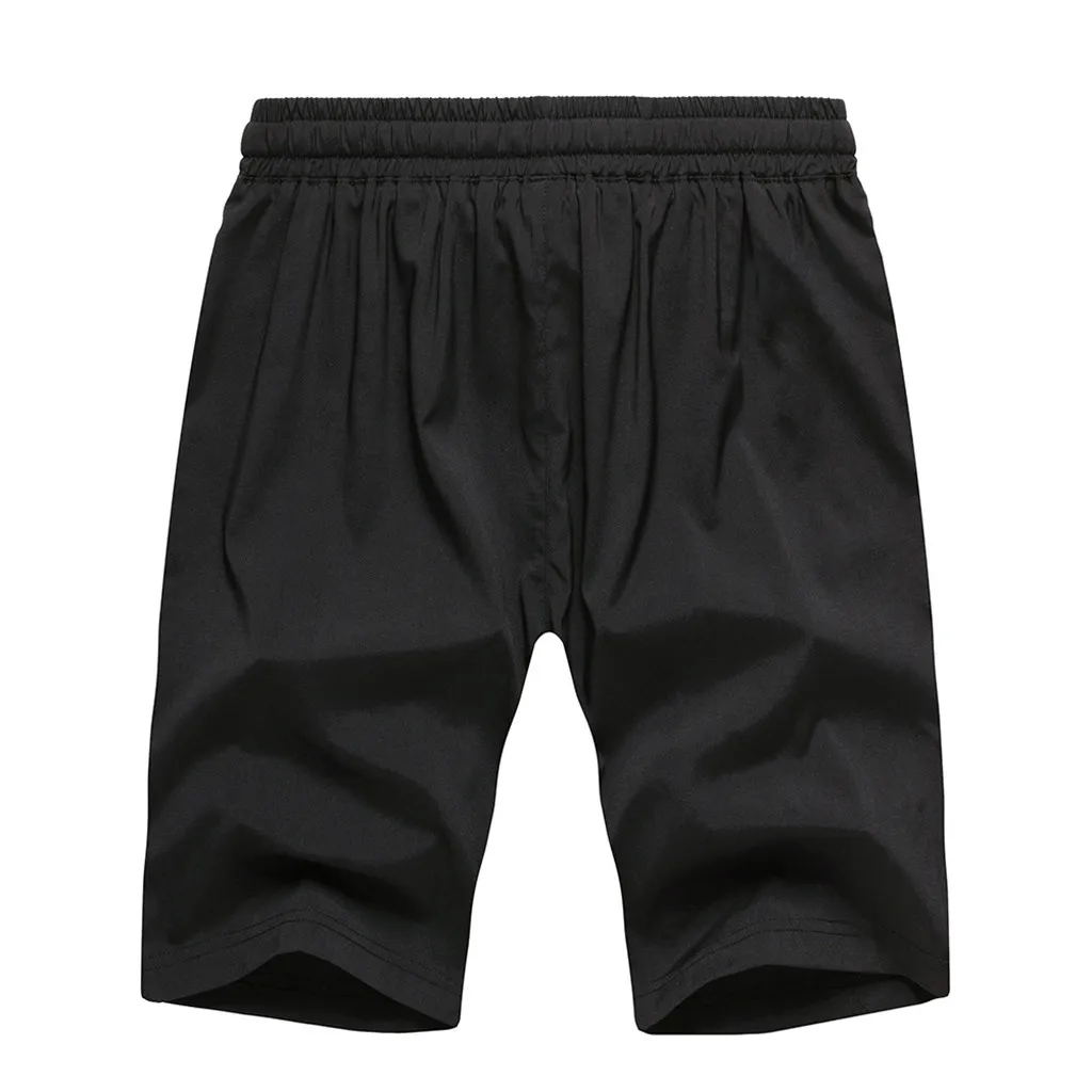 Мужские шорты больших размеров, мужские Модные шорты korte broek heren, для отдыха, чистый цвет, тянущийся пояс, поясная веревка, спортивные, vermudas de hombres