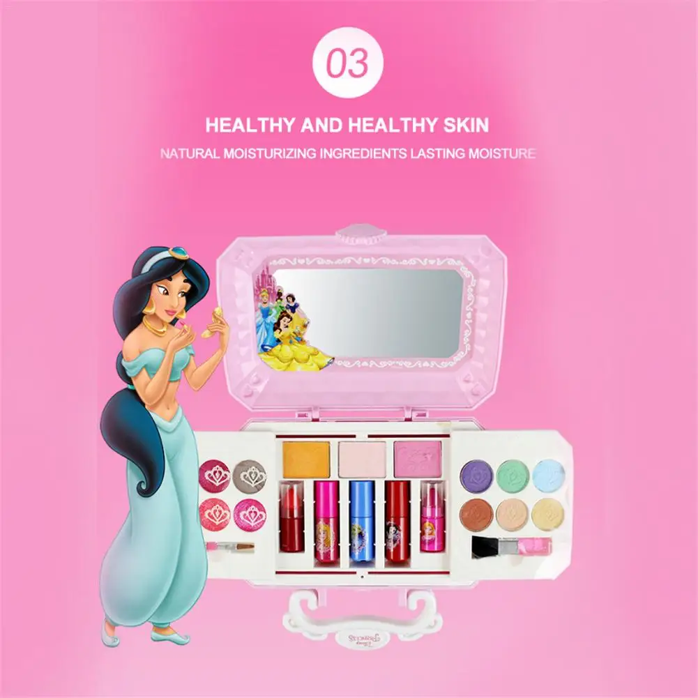 Горячая 23 шт./компл. disney набор косметики игрушка Make Up Наборы милый игровой домик Детский подарок безопасен и не токсичен для девочек занятий Make up