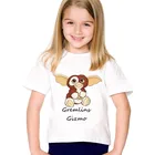 Модная детская смешная Футболка с принтом Gremlins Gizmo, детские летние футболки с коротким рукавом, повседневные топы для мальчиков и девочек, детская одежда, HKP5170