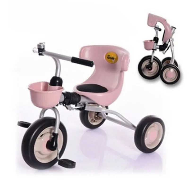 Children's tricycle bicycle 1-3 years old lightweight folding baby stroller child baby bicycle