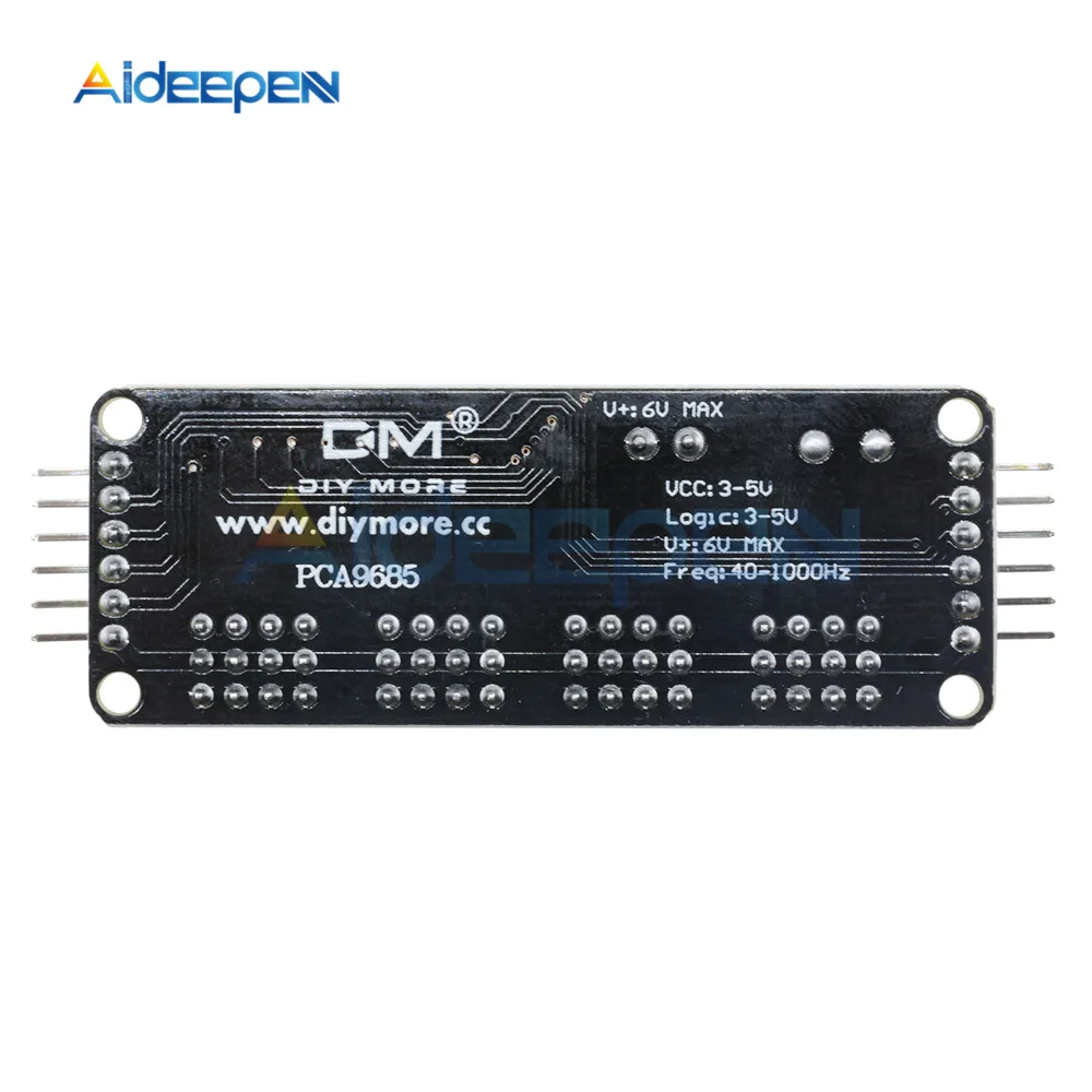 16 канальный 12 битный PWM Серводвигатель IIC I2C интерфейс PCA9685 плата модуля для Arduino