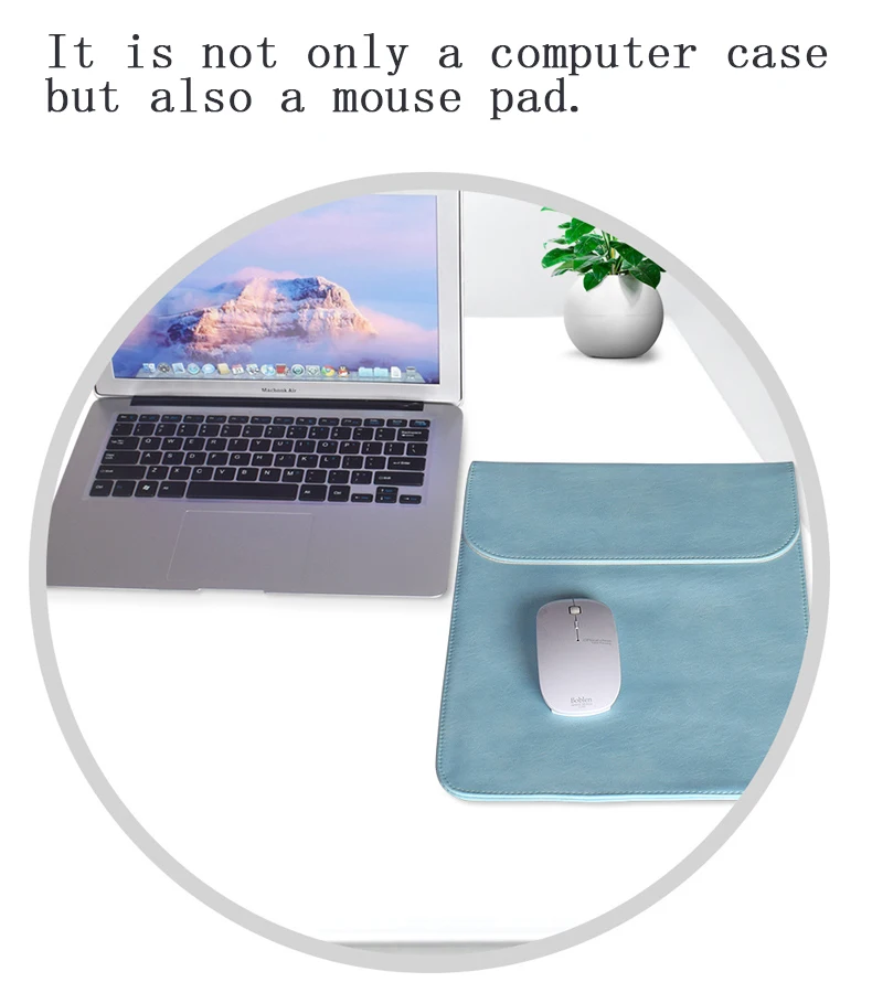 Сумка из искусственной кожи для ноутбука Macbook Air Pro retina 11 12 13 Mac book 15 touch bar чехол для Xiaomi 15,6 для женщин и мужчин