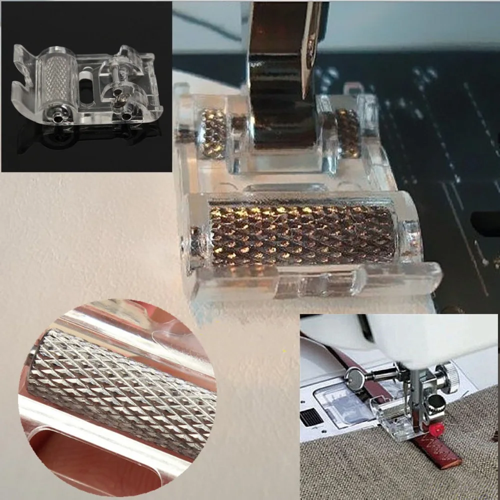 

Hot Sale 1Pcs Low Shank Roller Presser Foot For Snap Singer Brother Janome Home Art Sewing Machine Tools Supplies Accessories