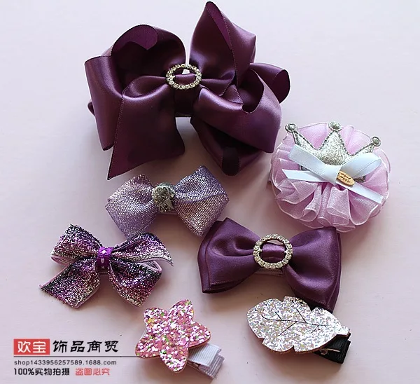 1 комплект бант для девочек милый заколка волос принцессы аксессуары лента